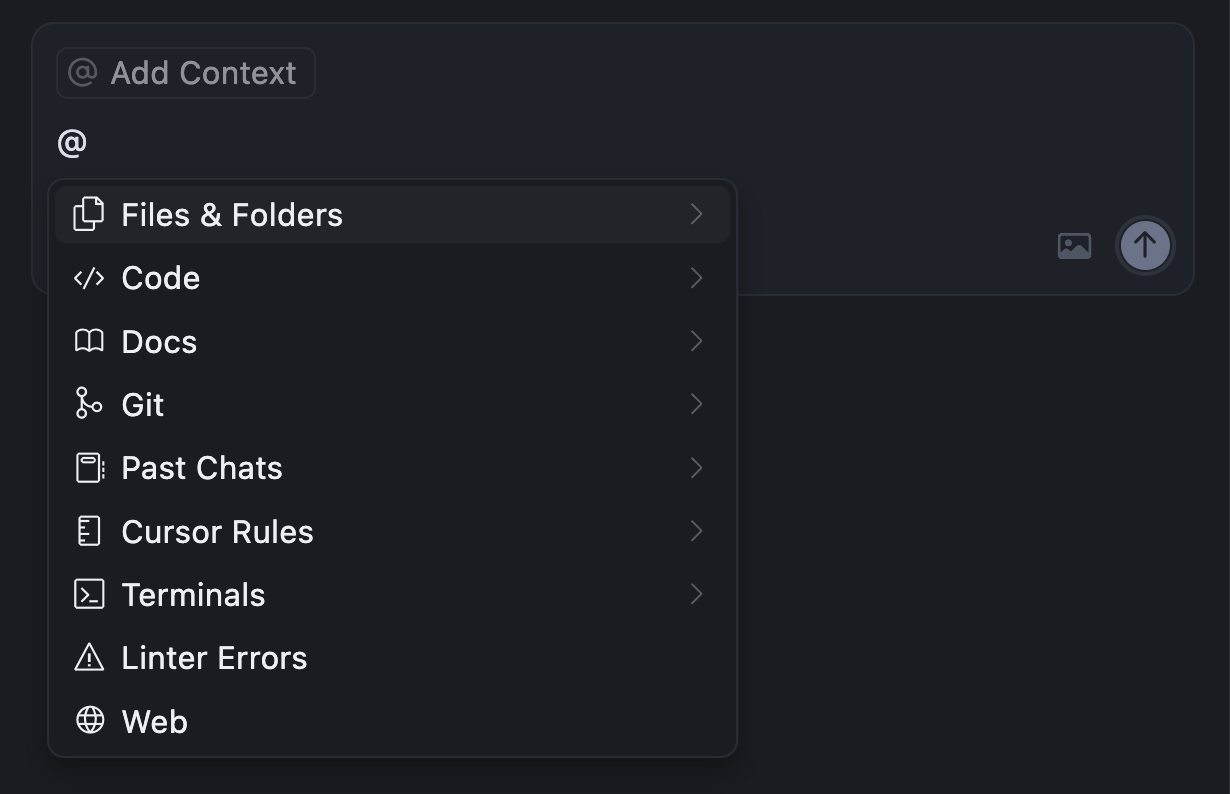 Context management in Cursor
